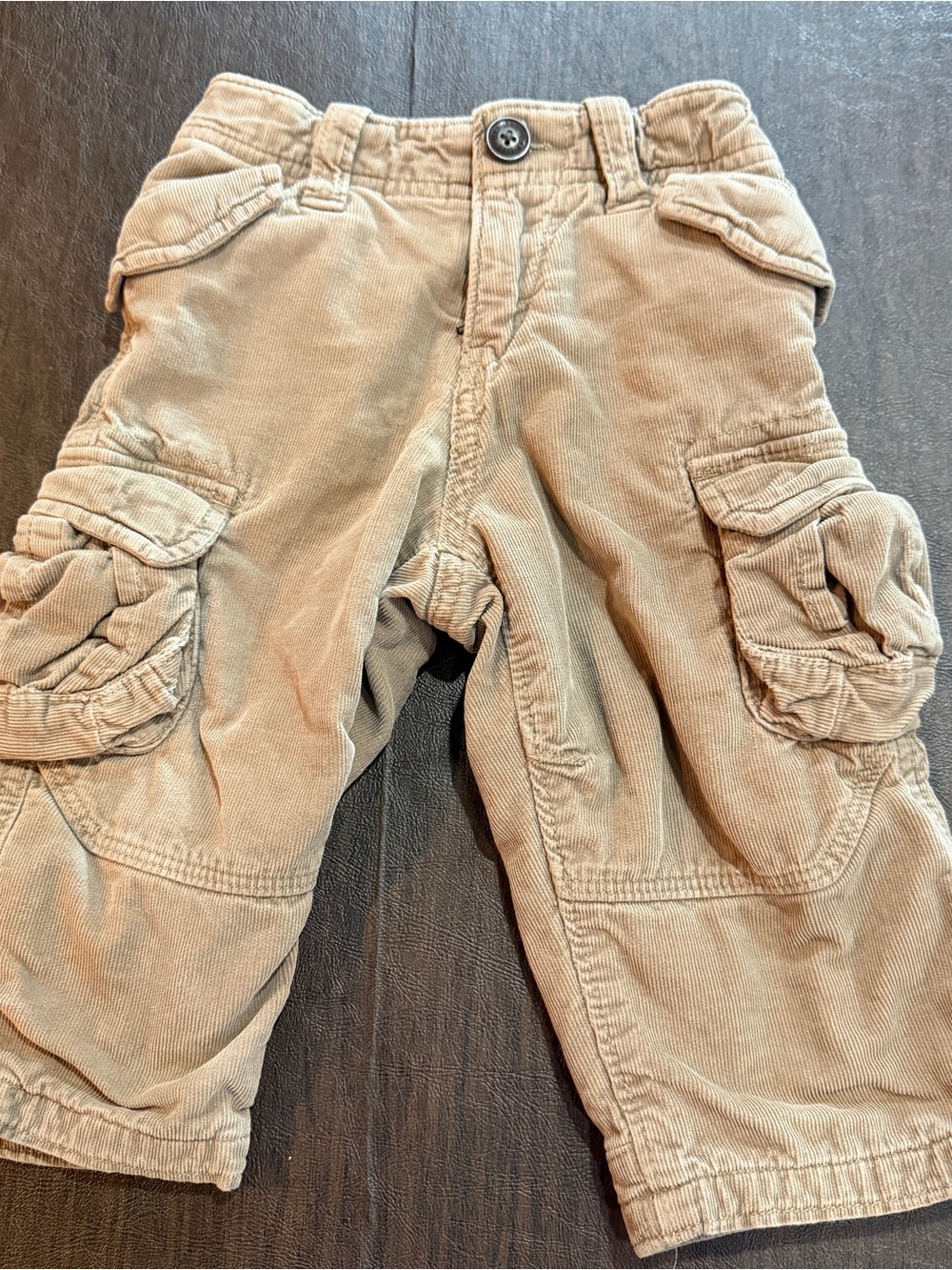 Gap Kids Corduroy Cargo Pants - Tan Sz 12-18M